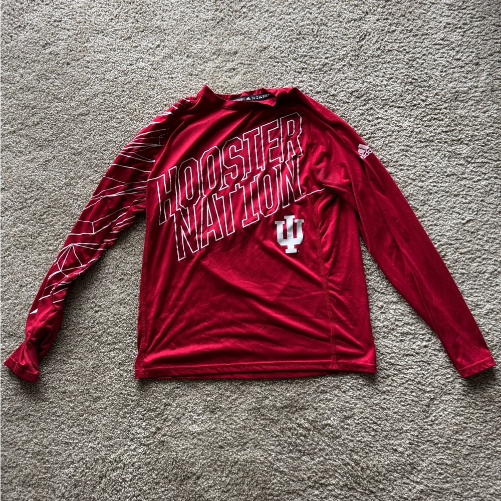 Red IU Hoosier Nation Long Sleeve Shirt